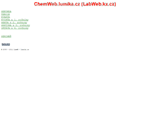 Tablet Screenshot of chemweb.lumika.cz